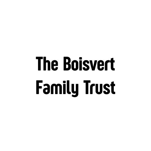 The Boisvert Family Trust logo in bold black text on a white background